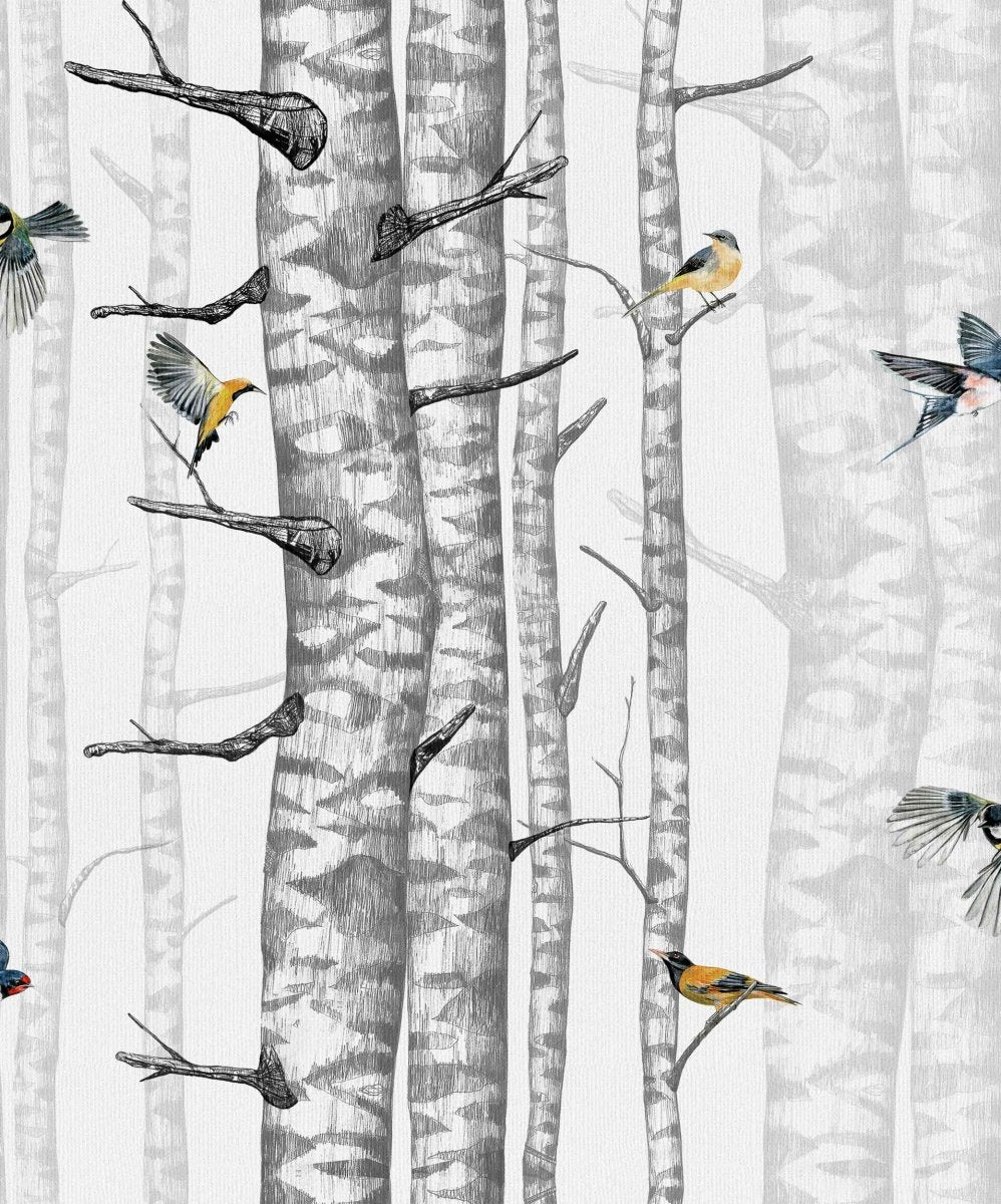 Coordonné Naturae Birch Trees behang 9500040 - LAB COLOUR THE WORLD