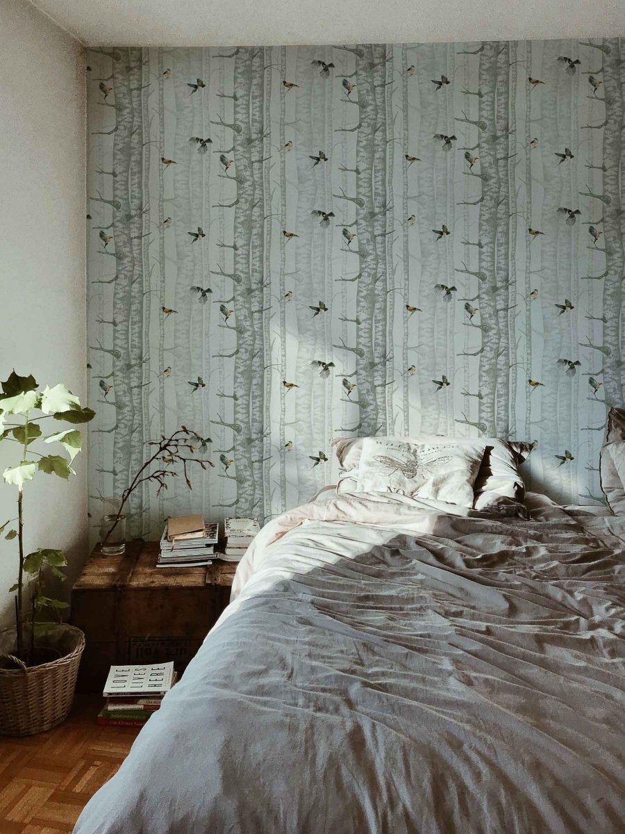 Coordonné Naturae Birch Trees behang 9500042 - LAB COLOUR THE WORLD