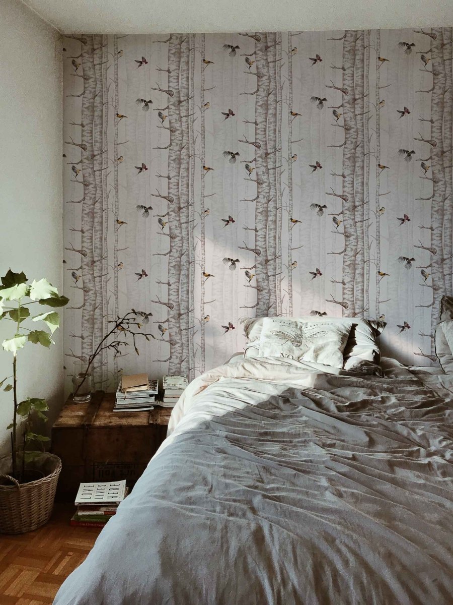 Coordonné Naturae Birch Trees behang 9500043 - LAB COLOUR THE WORLD