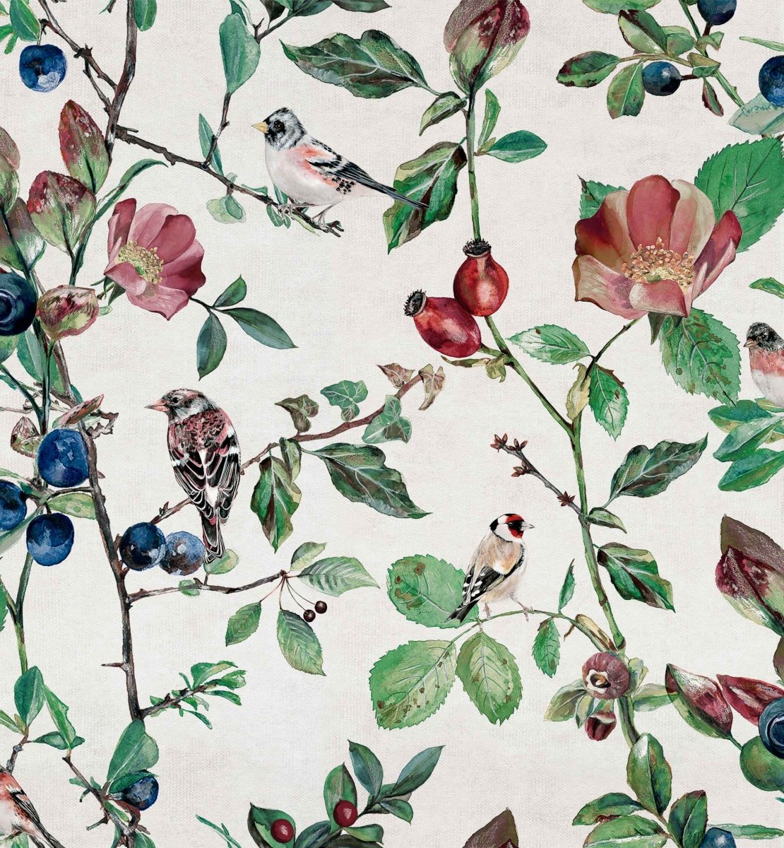 Coordonné Naturae Goldfinch Song behang 9500030 - LAB COLOUR THE WORLD
