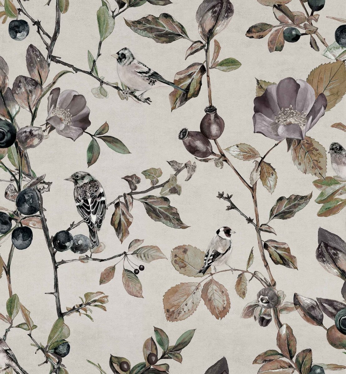 Coordonné Naturae Goldfinch Song behang 9500031 - LAB COLOUR THE WORLD