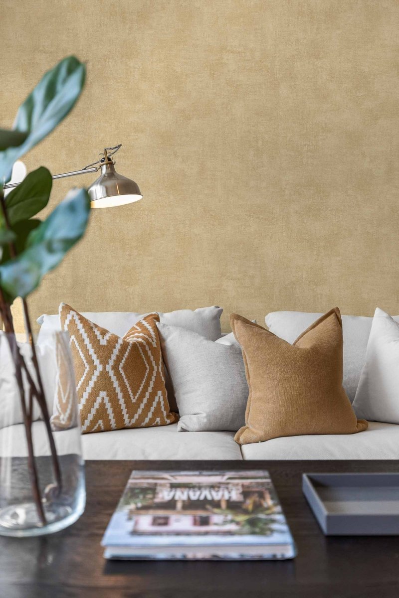 Coordonné Palette Raphia Ocre behang B00010 - LAB COLOUR THE WORLD