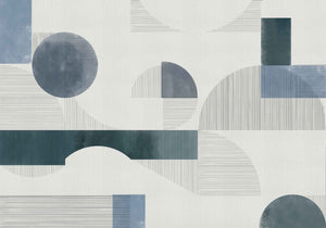 Coordonné Random Archist Azulejos Blue behang 9000083 - LAB COLOUR THE WORLD