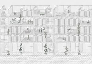 Coordonné Random Archist Campus Off behang 9000071 - LAB COLOUR THE WORLD