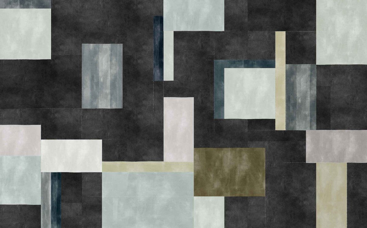 Coordonné Random Archist Color Study Black behang 9000503 - LAB COLOUR THE WORLD