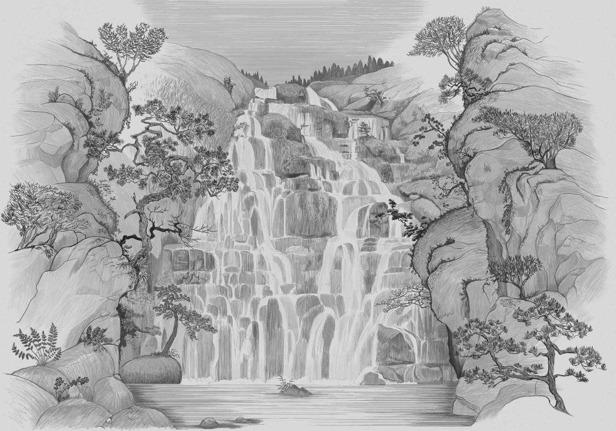 Coordonné Random Archist Fallingwater behang 9000003 - LAB COLOUR THE WORLD