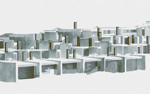 Coordonné Random Archist La maqueta Off behang 9000033 - LAB COLOUR THE WORLD