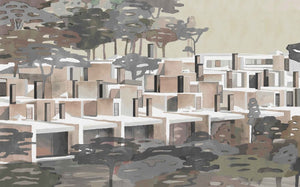 Coordonné Random Archist La maqueta Sunset behang 9000031 - LAB COLOUR THE WORLD