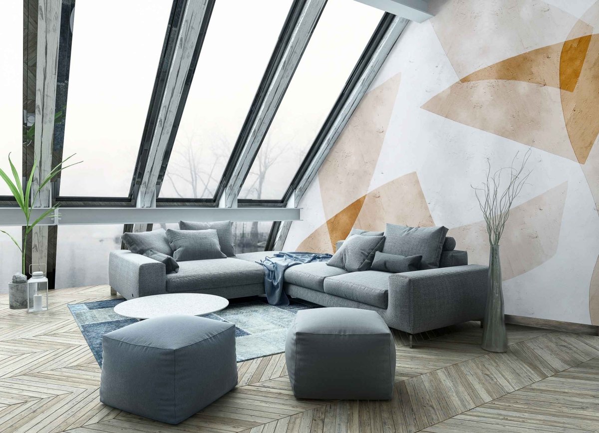 Coordonné Random Archist Shapes Orange behang 9000201 - LAB COLOUR THE WORLD