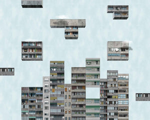Coordonné Random Archist Tetris Sunrise behang 9000040 - LAB COLOUR THE WORLD