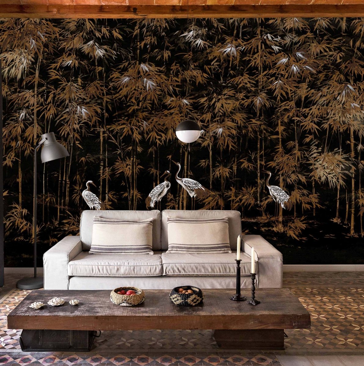 Coordonné Random Chinoiseries Garzas behang 7900003 - LAB COLOUR THE WORLD
