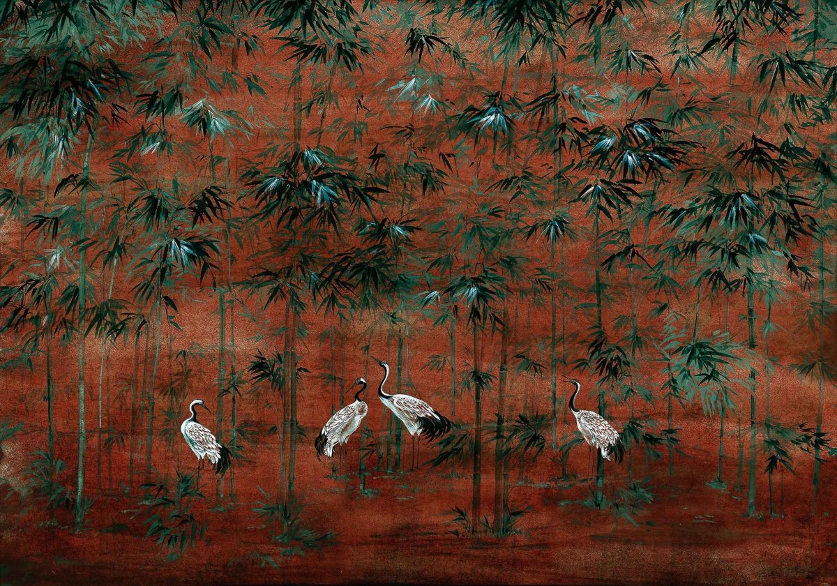 Coordonné Random Chinoiseries Garzas behang 7900004 - LAB COLOUR THE WORLD