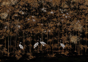 Coordonné Random Chinoiseries Garzas Coal behang 7900003 - LAB COLOUR THE WORLD