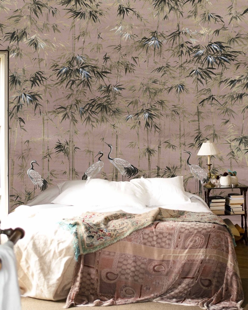 Coordonné Random Chinoiseries Garzas Rose behang 7900002 - LAB COLOUR THE WORLD