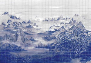 Coordonné Random Chinoiseries Kami Blue behang 7900023 - LAB COLOUR THE WORLD