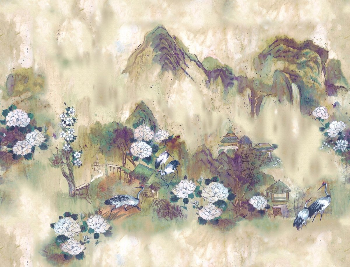 Coordonné Random Chinoiseries Kasgar behang 7900181 - LAB COLOUR THE WORLD