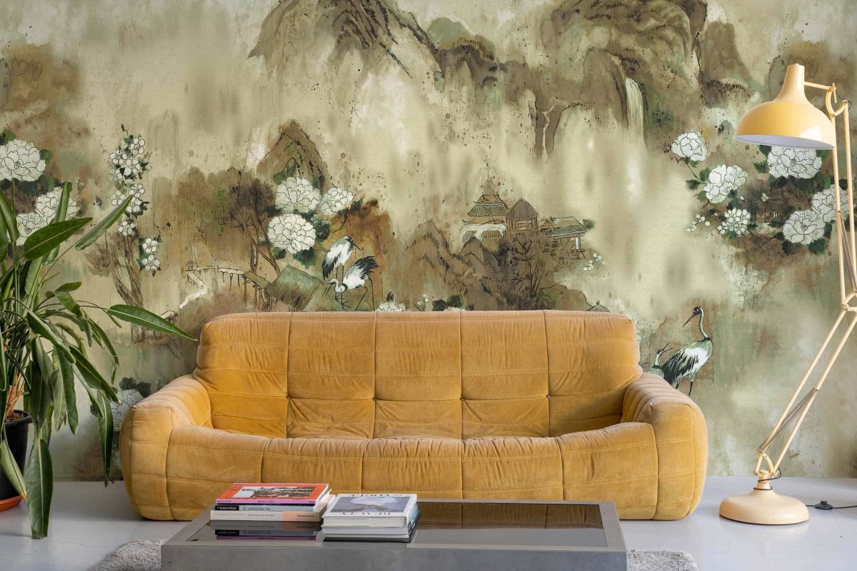 Coordonné Random Chinoiseries Kasgar Cardamom behang 7900180 - LAB COLOUR THE WORLD