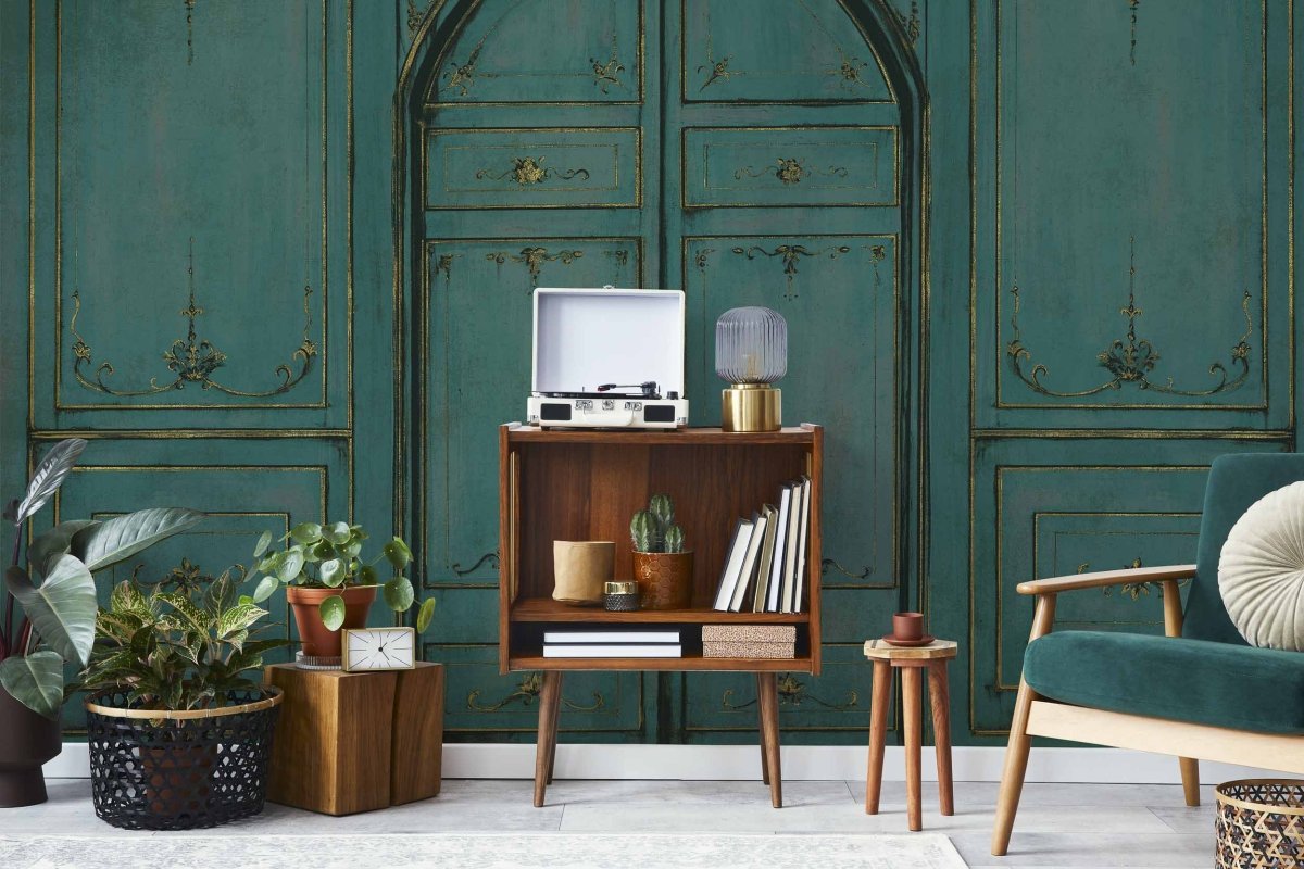 Coordonné Random Chinoiseries Lao Zi Blue Spirulina behang 7900084 - LAB COLOUR THE WORLD