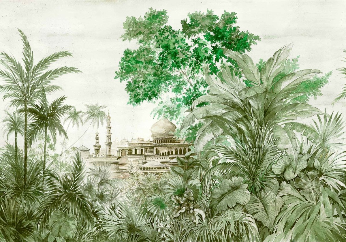 Coordonné Random Chinoiseries Taj Mahal behang 7900121 - LAB COLOUR THE WORLD