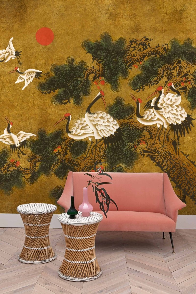 Coordonné Random Chinoiseries Ukiyo Chai behang 7900073 - LAB COLOUR THE WORLD