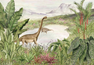 Coordonné Random Kids Dinosaurs Park Emerald behang 9700040 - LAB COLOUR THE WORLD