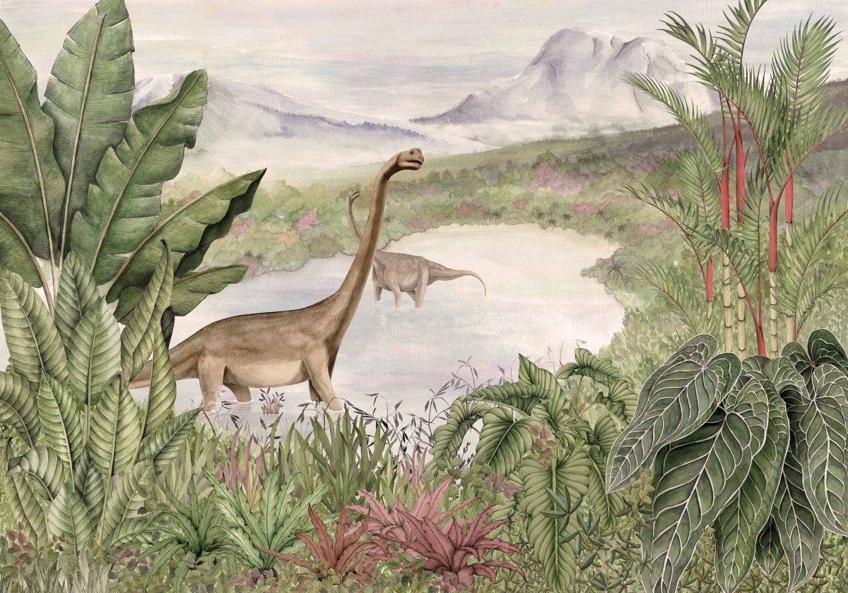 Coordonné Random Kids Dinosaurs Park Pale behang 9700041 - LAB COLOUR THE WORLD
