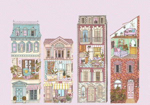Coordonné Random Kids Dolls´house Pinky behang 9700122 - LAB COLOUR THE WORLD