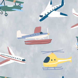 Coordonné Random Kids Draft planes behang 9700172 - LAB COLOUR THE WORLD