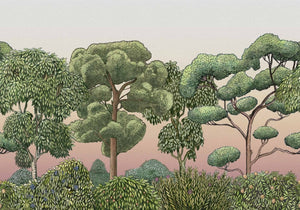 Coordonné Random Kids Green Forest Dawn behang 9700091 - LAB COLOUR THE WORLD