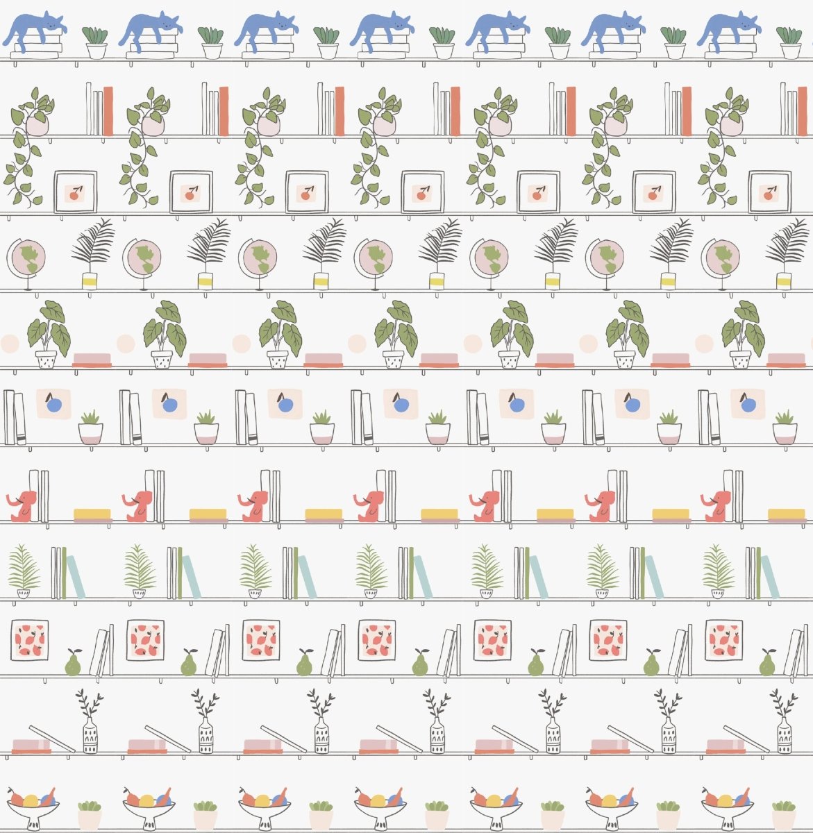 Coordonné Random Kids My Library behang 9700190 - LAB COLOUR THE WORLD
