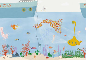 Coordonné Random Kids Yellow Submarine Atlantic behang 9700020 - LAB COLOUR THE WORLD