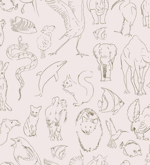 Coordonné Random Kids Zoology behang 9700180 - LAB COLOUR THE WORLD