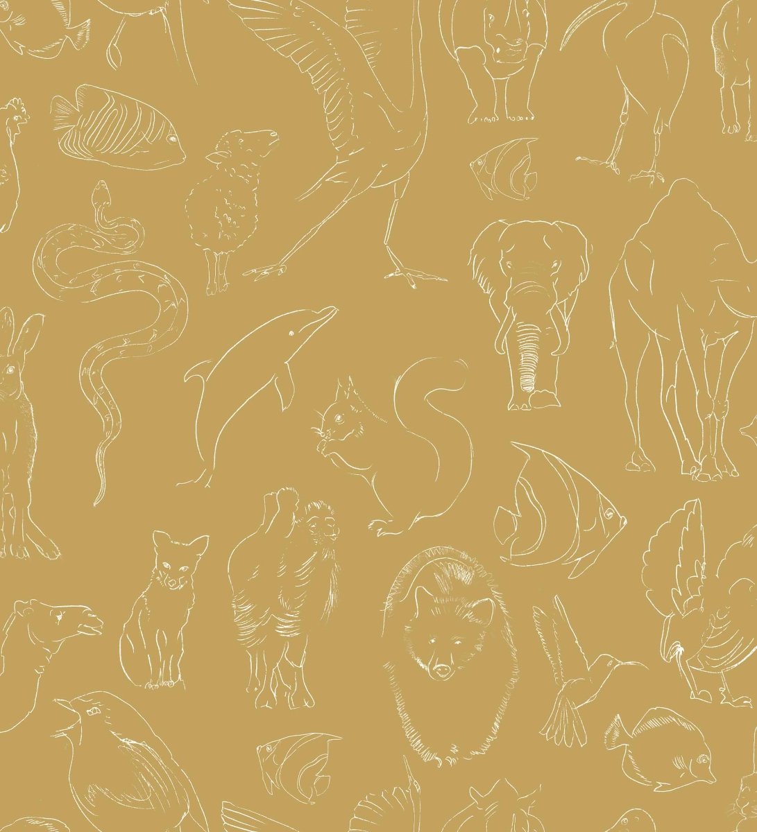 Coordonné Random Kids Zoology behang 9700182 - LAB COLOUR THE WORLD