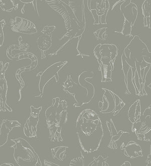 Coordonné Random Kids Zoology behang 9700183 - LAB COLOUR THE WORLD