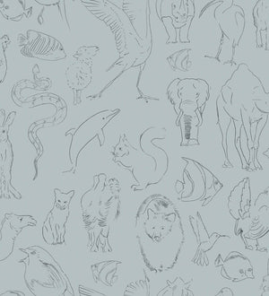 Coordonné Random Kids Zoology behang 9700184 - LAB COLOUR THE WORLD