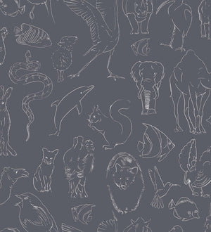 Coordonné Random Kids Zoology behang 9700185 - LAB COLOUR THE WORLD