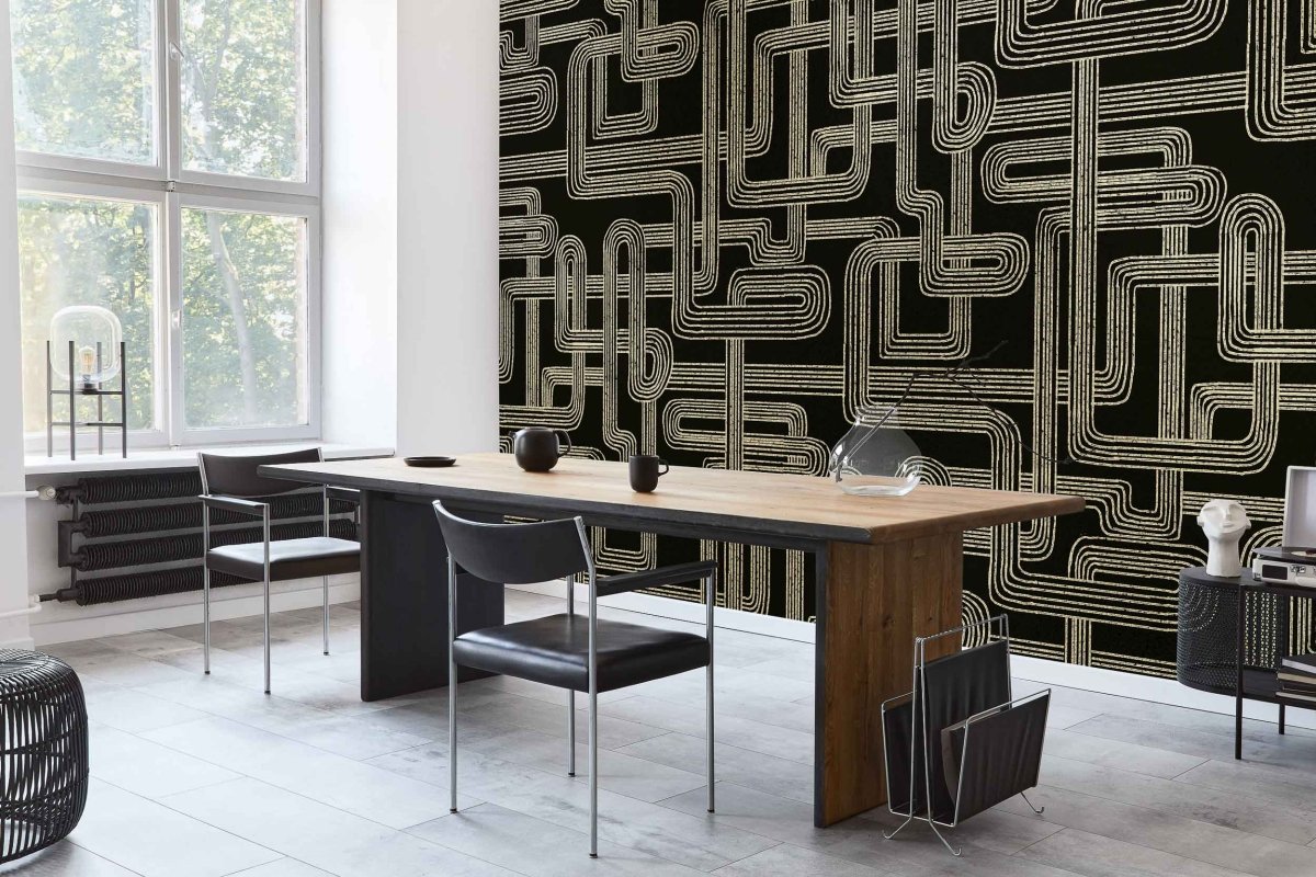 Coordonné Random Metallics Gatsby Black behang 9600803 - LAB COLOUR THE WORLD