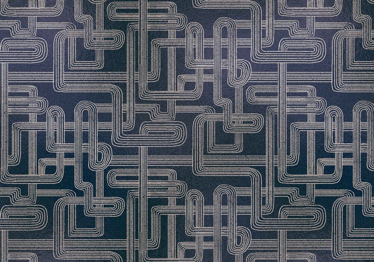 Coordonné Random Metallics Gatsby Silver behang 9600802 - LAB COLOUR THE WORLD