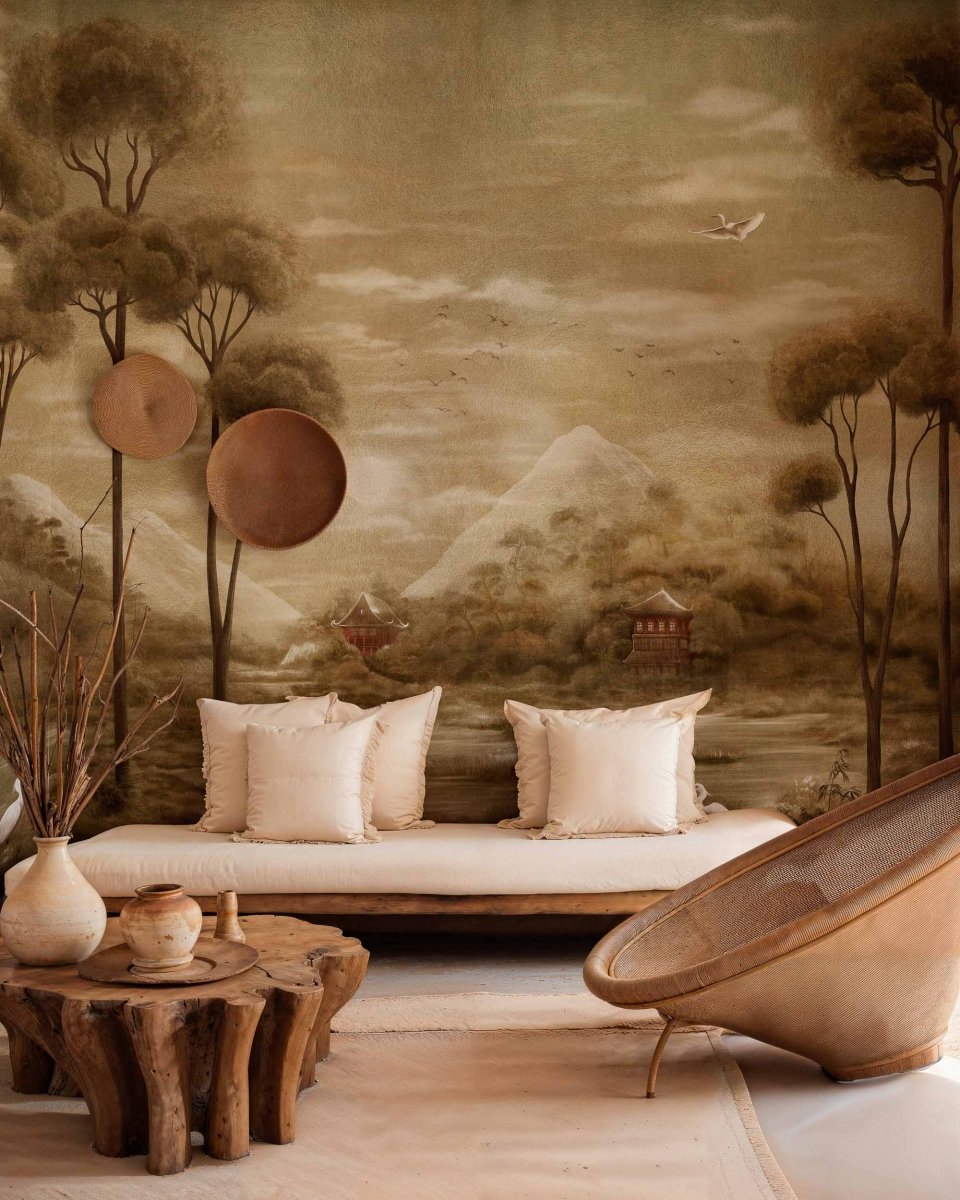 Coordonné Random Metallics II Xi Hu Lake behang B00822 - LAB COLOUR THE WORLD