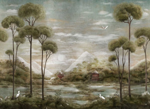 Coordonné Random Metallics II Xi Hu Lake behang B00823 - LAB COLOUR THE WORLD