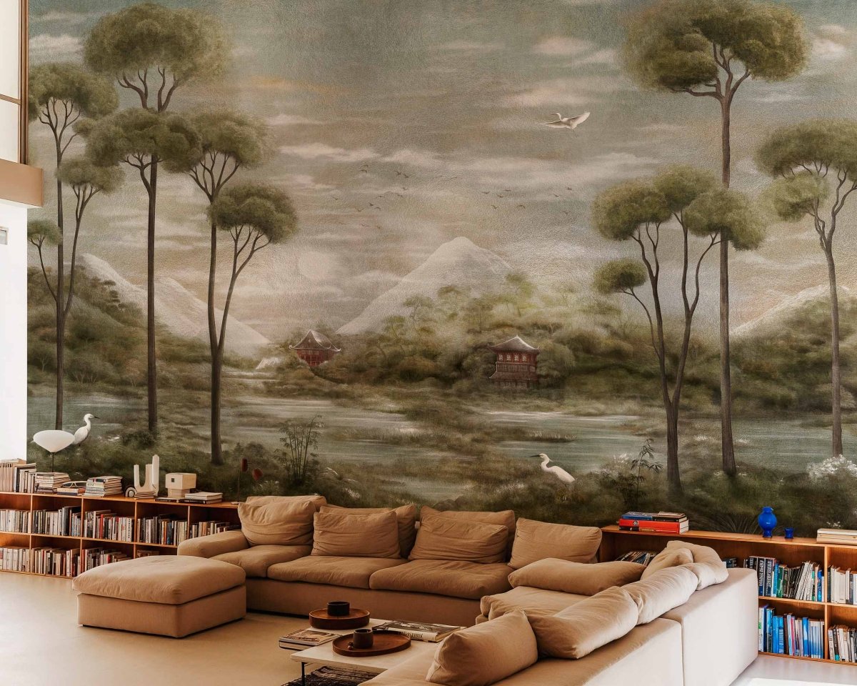 Coordonné Random Metallics II Xi Hu Lake behang B00823 - LAB COLOUR THE WORLD