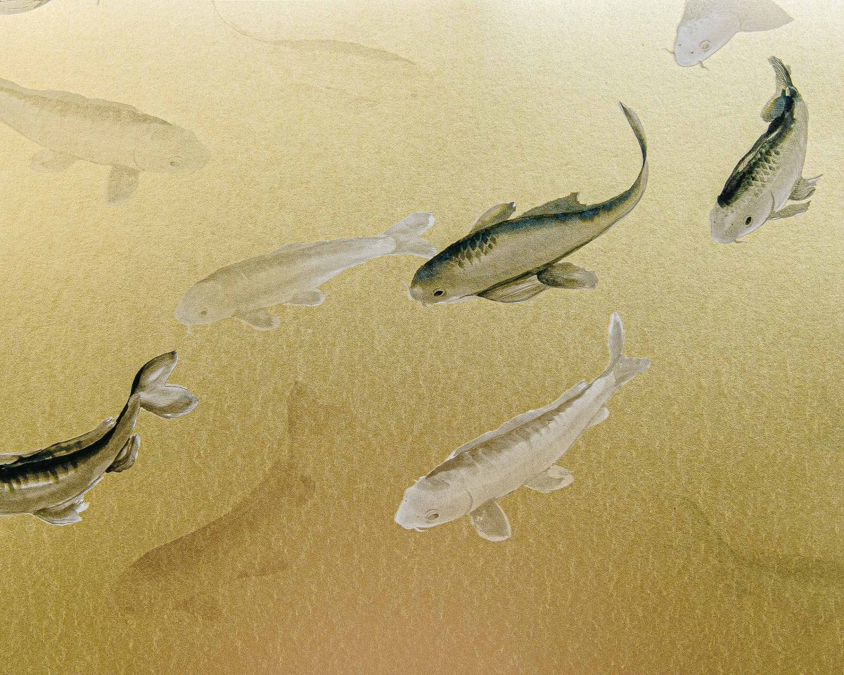 Coordonné Random Metallics Koi Gold behang 9600060 - LAB COLOUR THE WORLD