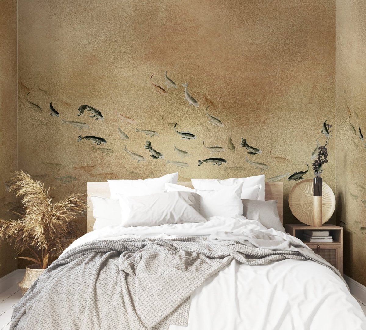 Coordonné Random Metallics Koi Gold behang 9600060 - LAB COLOUR THE WORLD