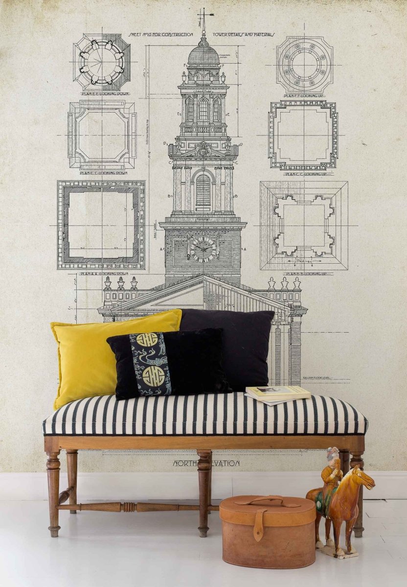Coordonné Random Papers II Architecture behang 6800717 - LAB COLOUR THE WORLD