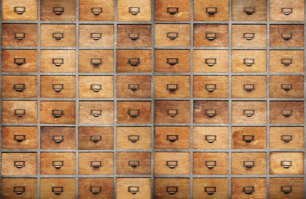 Coordonné Random Papers II Drawers behang 6800508 - LAB COLOUR THE WORLD