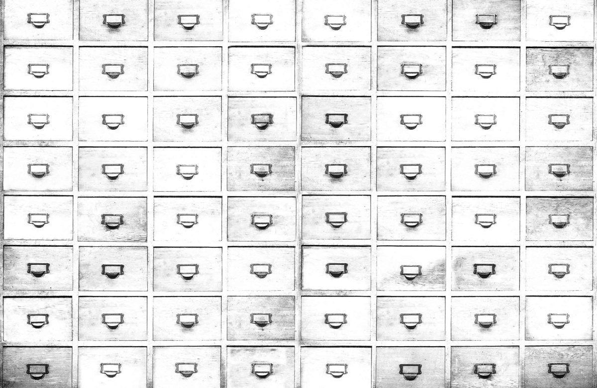 Coordonné Random Papers II Drawers behang 6800509 - LAB COLOUR THE WORLD