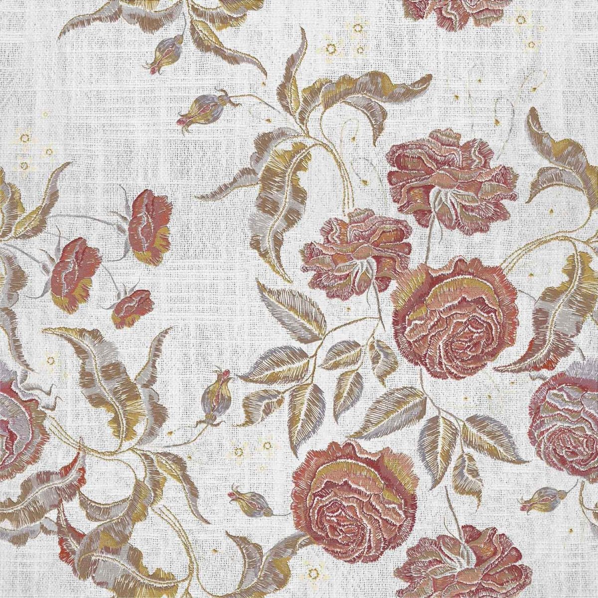 Coordonné Random Papers II Embroidery Flora behang 6800417 - LAB COLOUR THE WORLD