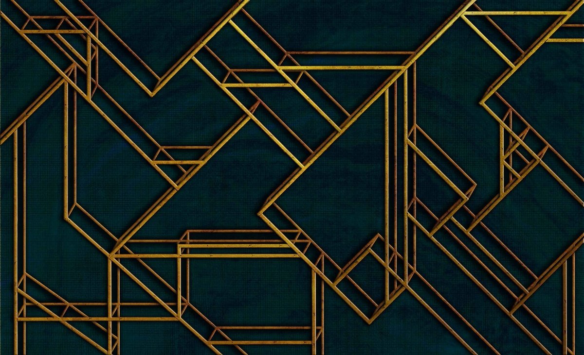 Coordonné Random Papers II L Geometric behang 6800207 - LAB COLOUR THE WORLD