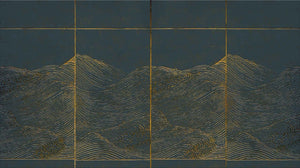 Coordonné Random Papers II Waves Dark behang 6800707 - LAB COLOUR THE WORLD