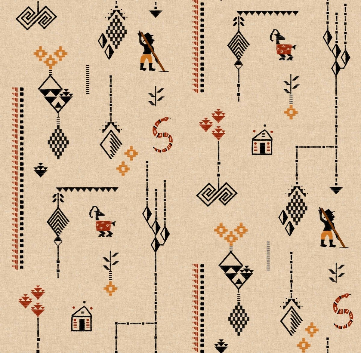 Coordonné Sarape Criollo behang C00021 - LAB COLOUR THE WORLD